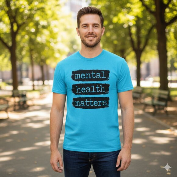 Men's Mental Health Matters Tee Shirt - Picture 1 of 3